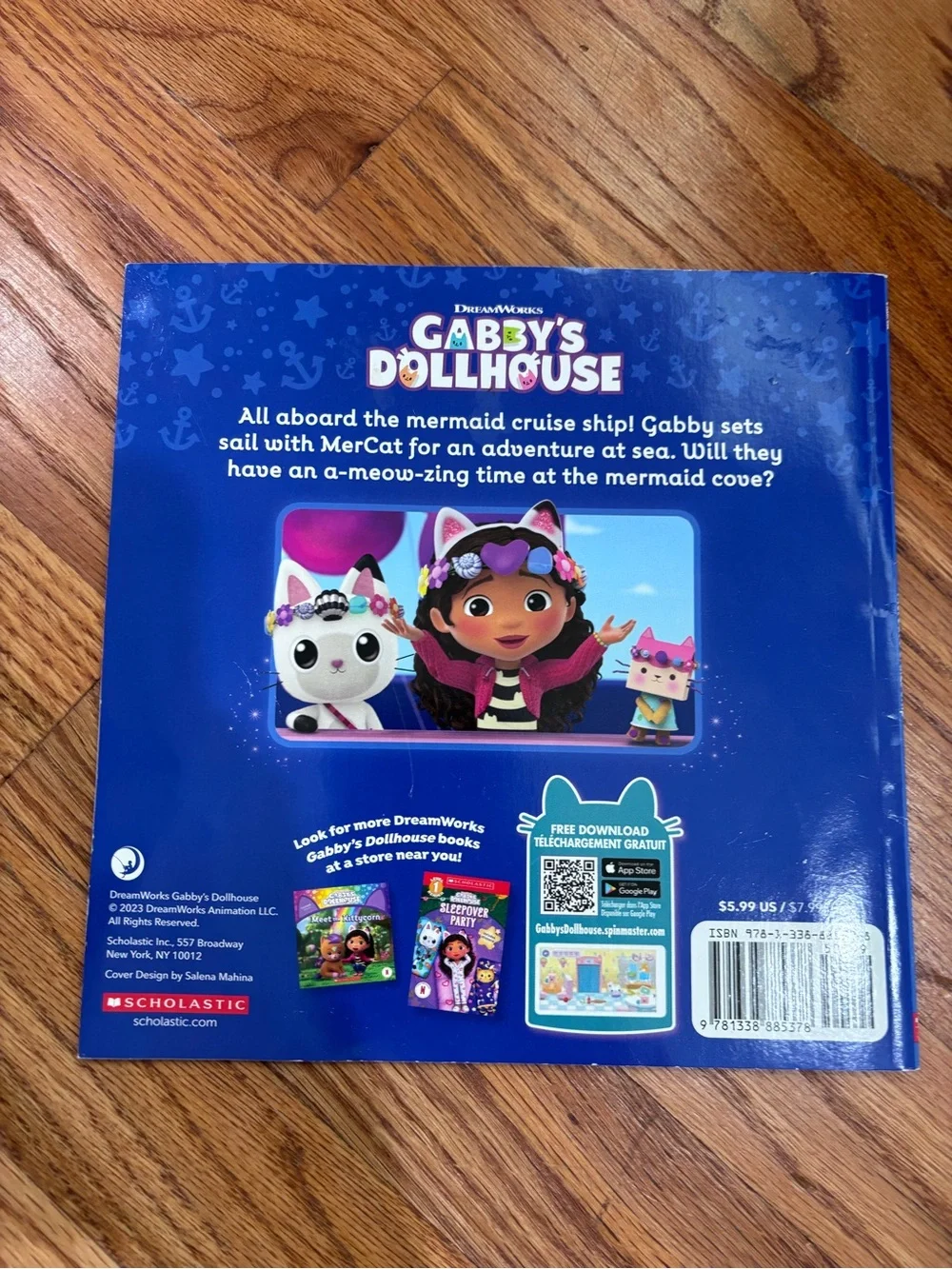 DreamWorks Gabby's Dollhouse MerCat's Cruise Ship - Blue, White, Pink